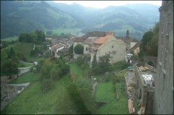 Gruyéres and the mountains